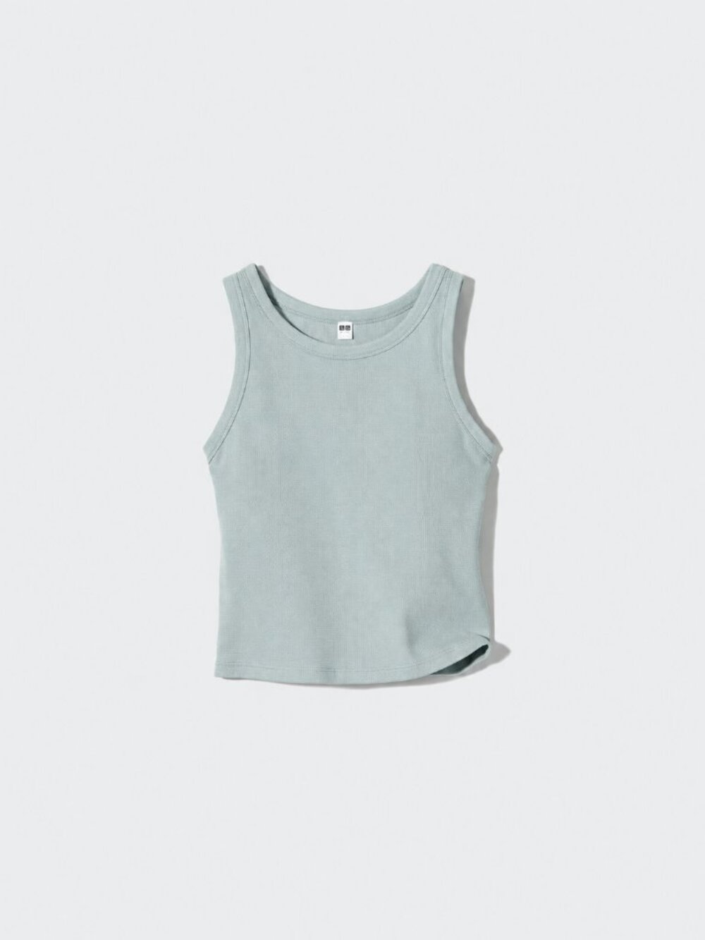 Uniqlo Ribbed Cropped Bra Top | Sage Green | Sz S (EUC)